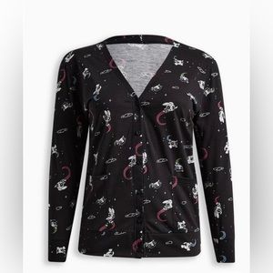 Torrid  Powerpuff Girls Jersey Cardigan Button Down Sweater Size 2